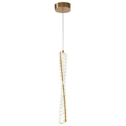 Gold And Clear Metal LED Chandelier