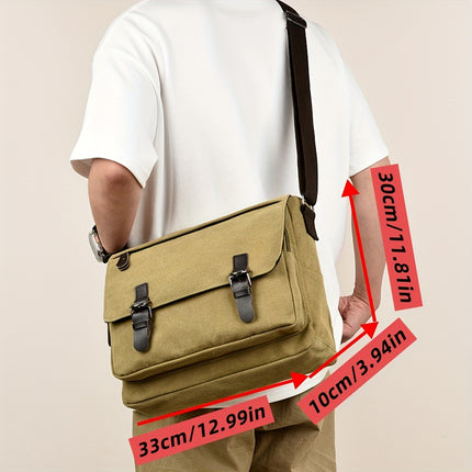 High-Quality, Durable, And Vintage Canvas Shoulder Bag, a Stylish Crossbody Bag for Men
