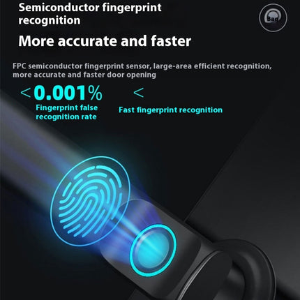 Aluminum Alloy Indoor Apartment Hotel Fingerprint Password Lock