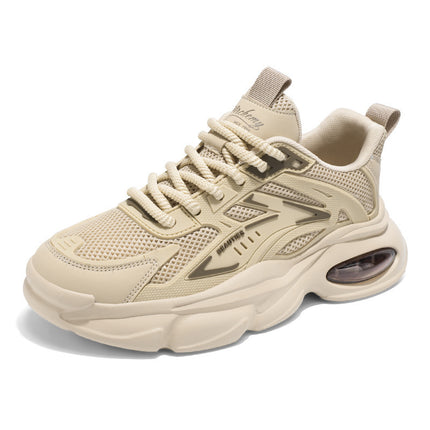 Men'S 2025 New Model Breathable Shoes  Trendy and Versatile Thick-soled Student Sports Shoes