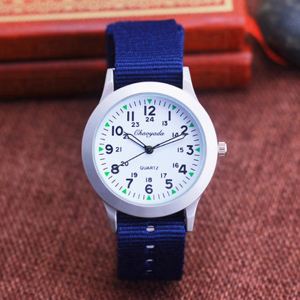 Girls And Boys Waterproof Canvas Quartz Watch