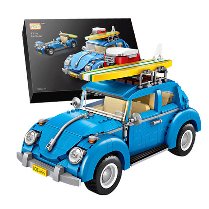 Model toy of building block car