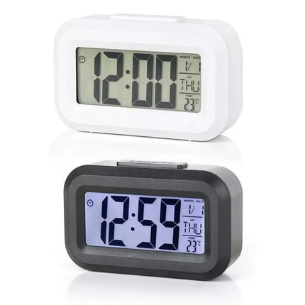 Mini Music Digital Alarm Clock Backlight Snooze Mute Calendar Desktop Alaways On Table Clocks Temperature Electronic LED Clocks