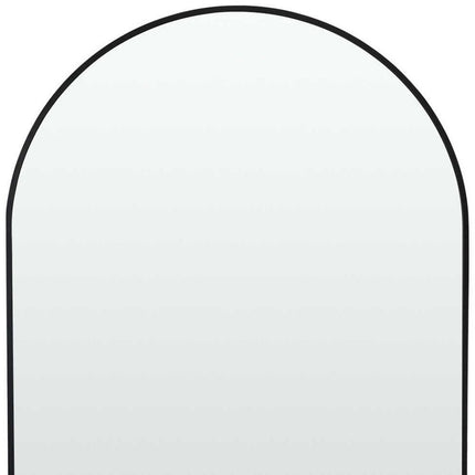 39" Black Arch Metal Framed Bathroom Vanity Mirror