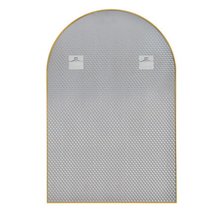 39" Gold Arch Metal Framed Bathroom Vanity Mirror