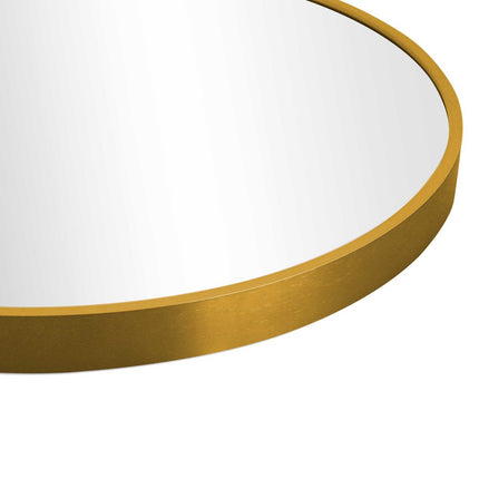 39" Gold Arch Metal Framed Bathroom Vanity Mirror