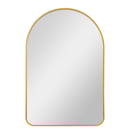 39" Gold Arch Metal Framed Bathroom Vanity Mirror
