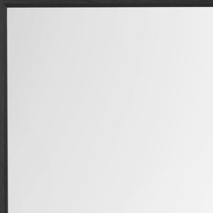 40" Gray Square Wood Framed Accent Mirror
