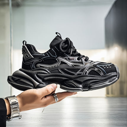 Men'S All-Season 2025 New Fashion Breathable Mesh Sneakers  Slip-Resistant Arch Support
