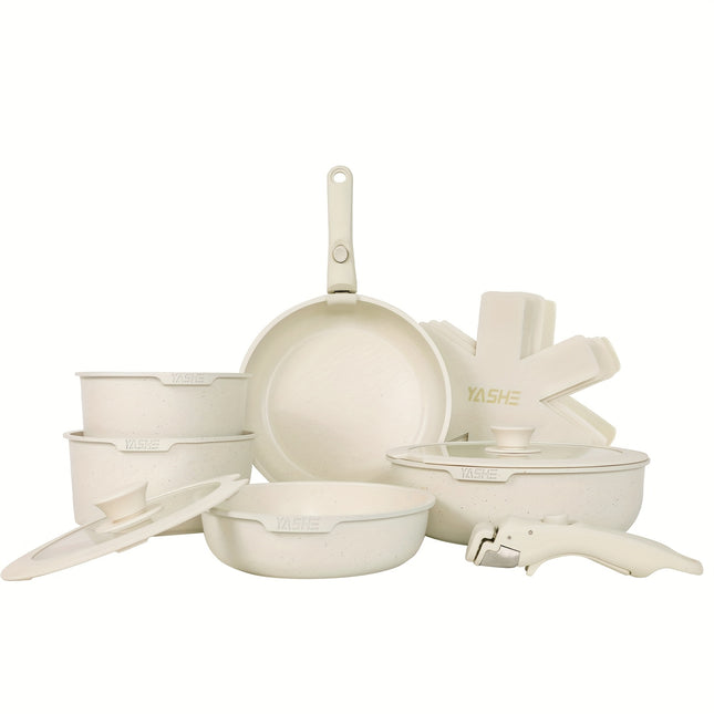 13pcs Pots And Pans Set, Nonstick Granite Cookware Set,