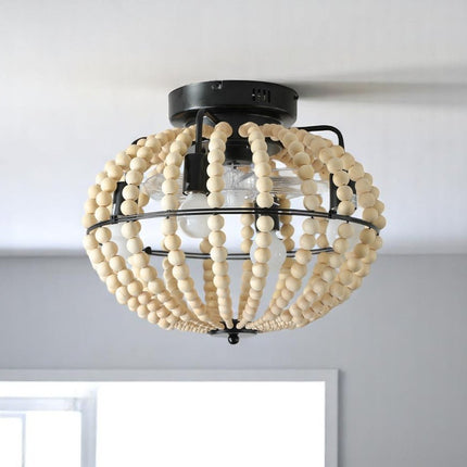 White Four Light Metal Smart Enabled Semi-Flush Chandelier With White Shades
