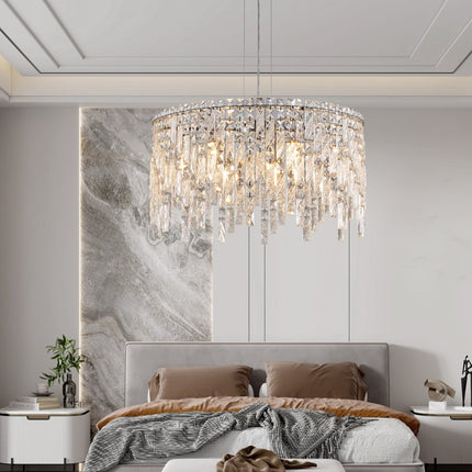 Silver Chandelier Metal Ceiling Light