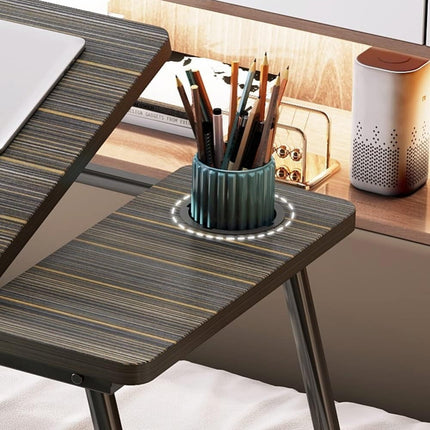 Laptop Desk Table Multifunctional - Smooth Five-Speed Height Adjustment, Convenient Cup Holder