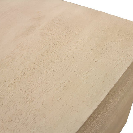 72" Natural Solid Wood Distressed Coffee Table
