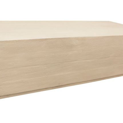 72" Natural Solid Wood Distressed Coffee Table