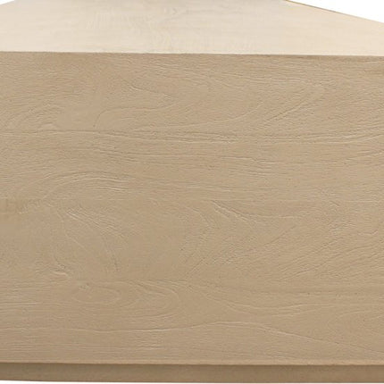 72" Natural Solid Wood Distressed Coffee Table