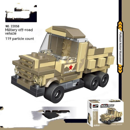 Building Block City Recycling Car Assembly Toy
