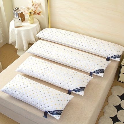 1pc White Embellished Extended Body Pillows Suitable for Back, Pregnancy Support, Spinal