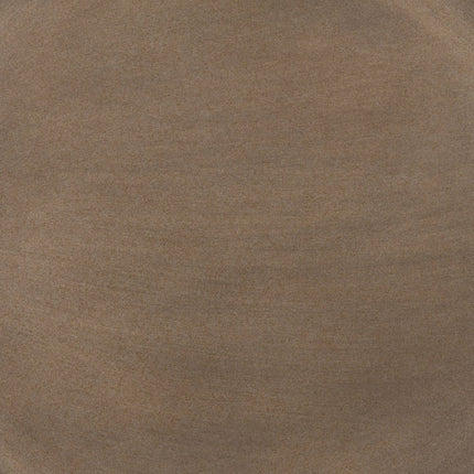32" Bronze And Gray Steel Round Pedestal End Table