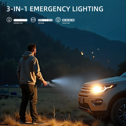 Car Air Compressor Jump Starter with Air Compressor, Battery Jump Starter Portable Peak