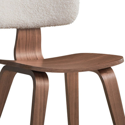 Set of Two Green and Brown Fabric Open Back Dining Side Chairs