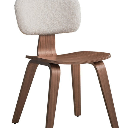 Set of Two Green and Brown Fabric Open Back Dining Side Chairs