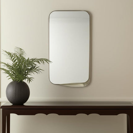 28" Bronze Metal Accent Mirror
