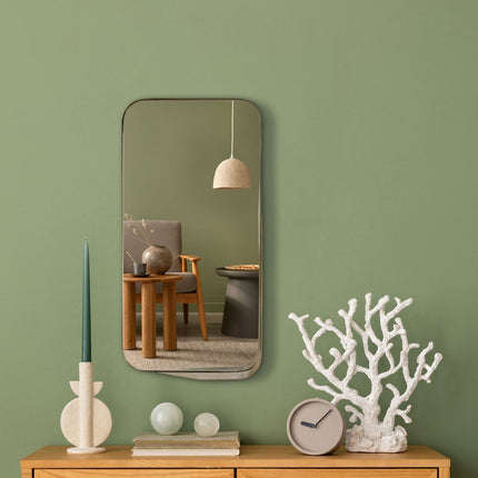 28" Bronze Metal Accent Mirror