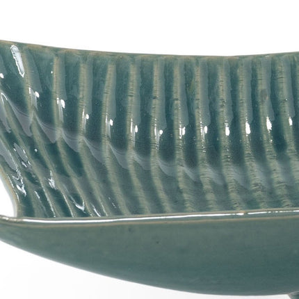 20" Blue And Green Ceramic Vanity Tray
