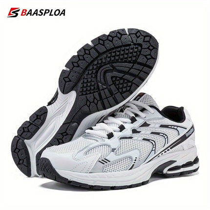 All-Terrain Slip-Resistant Running Sneakers - Shock-Absorbing Sneakers with MD/TPR Sole