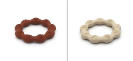 Full Three-dimensional Baby Silicone Teether Baby Molars Holding Round Teether