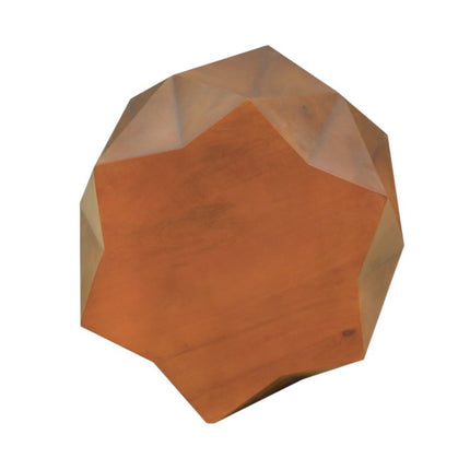 24" Brown Solid Wood End Table