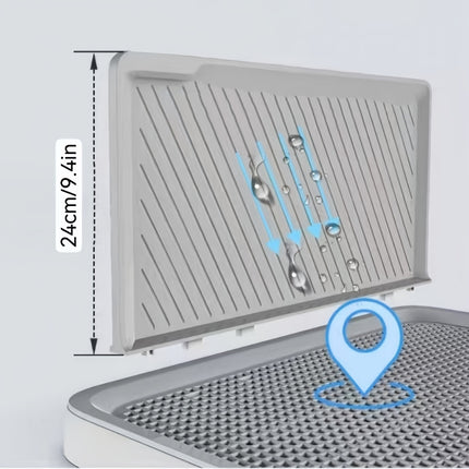 Flat, Non-Slip, Durable, Easy-Clean Grid Design Dog Toilet Training Tray - Splash-Proof, Washable with Urine Absorption for Small & Medium Breeds, Polypropylene Material, Pet Potty Training Tray|Splash Proof Design|Durable Pe