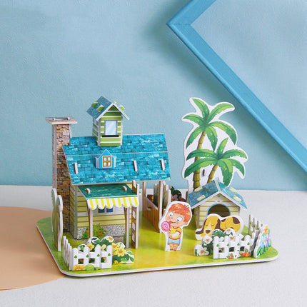 Fashion Paper Three-dimensional Puzzle House
