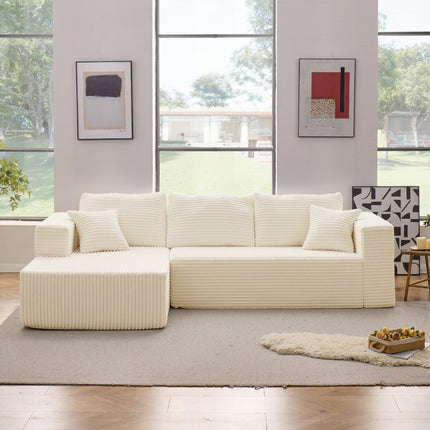 Sofa Cloud Sectional Couch, Comfy L Shaped Black Couches For Living Room, Oversized Sofa Sleeper