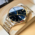 Golden shell + blue surface + steel belt