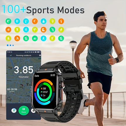 Smart Watch for Men, Wireless Call Smartwacth, 340mAh Large Battery, Information Push and Read,
