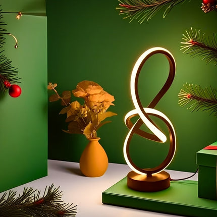 Modern Creative Spiral USB Desk Lamp with Memory Function, 3 Color Temperatures