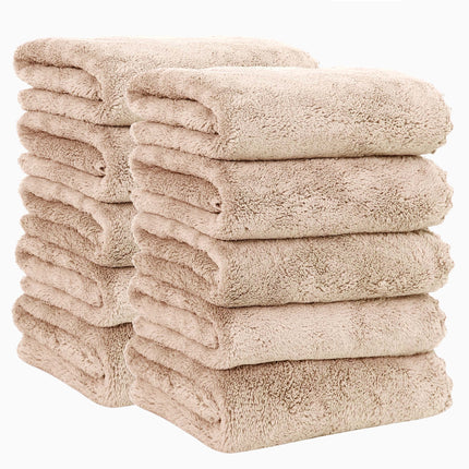 10-Pack Cut Edge Bath Towels, 35x75 inches, Modern Style
