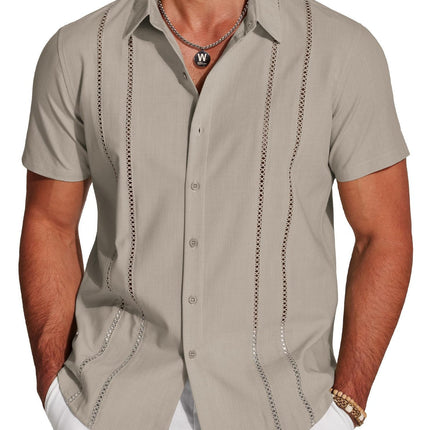 Trendy Wild Hawaii Holiday Lapel Men's Shirt
