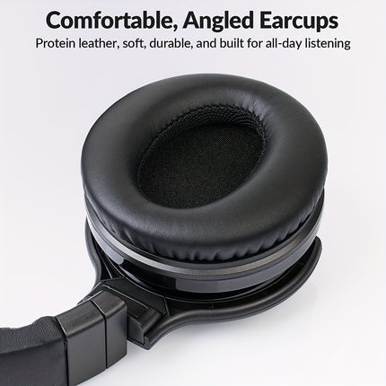 Playtime Wireless 5.2 Active Noise Canceling Over-Ear Headphones Microphone, USB Charging