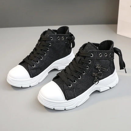 New Canvas High-top Women Shoes