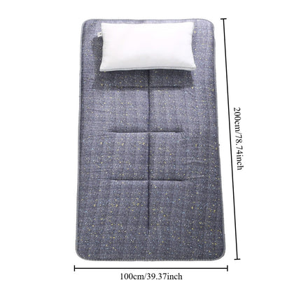 Japanese Floor Mattress - Portable Foldable Camping Bed with Thick Foam Cushioning, Lightweight