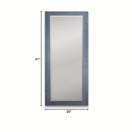 1pc Large Bohemian Full-Length Mirror with Gray Wood Frame41"L x 29"W or 61"L x 25"W,