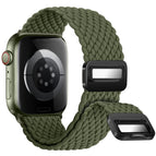 Wave Pattern Dark Olive Green / 38to40to41mm Universal