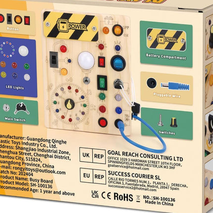 Montessori Wooden Toddler Sensory Travel Toy