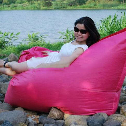 Dark Grey Floating Bean Bag Chair,Cover Only Extra Large Giant Pool Side Beanbag On The Water