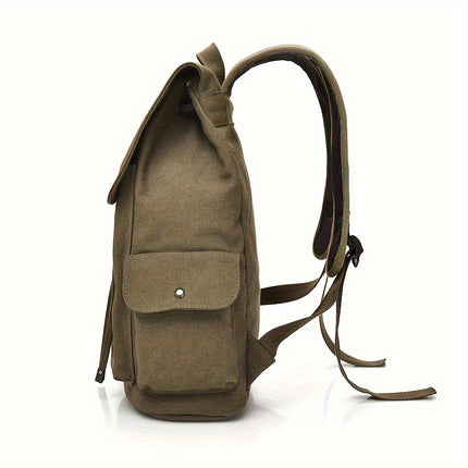 Fashionable Trendy Backpack, Casual Canvas Bag, College Style Travel Backpack Student Schoolbag