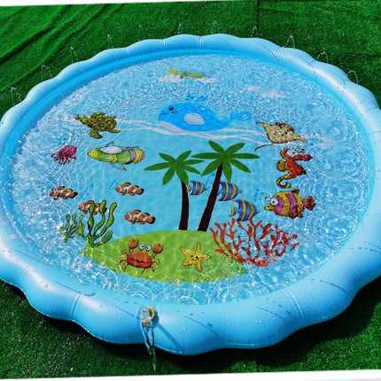 Inflatable Children's Round Sprinkler Pad Amazon Water Jet Pool
