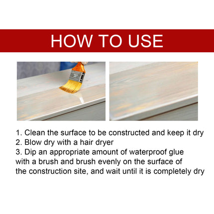 Transparent Leak Repair Waterproof Glue, Free Smashing Brick Toilet Kitchen Floor Tile Paint Waterproofing Agent